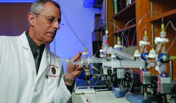 Dr. Kaufman in lab