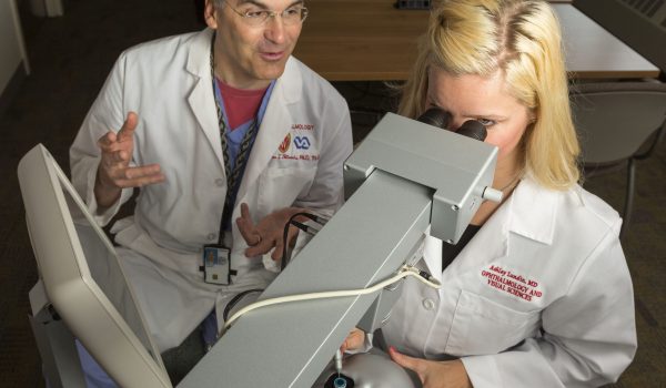Doctors Examine an Eye
