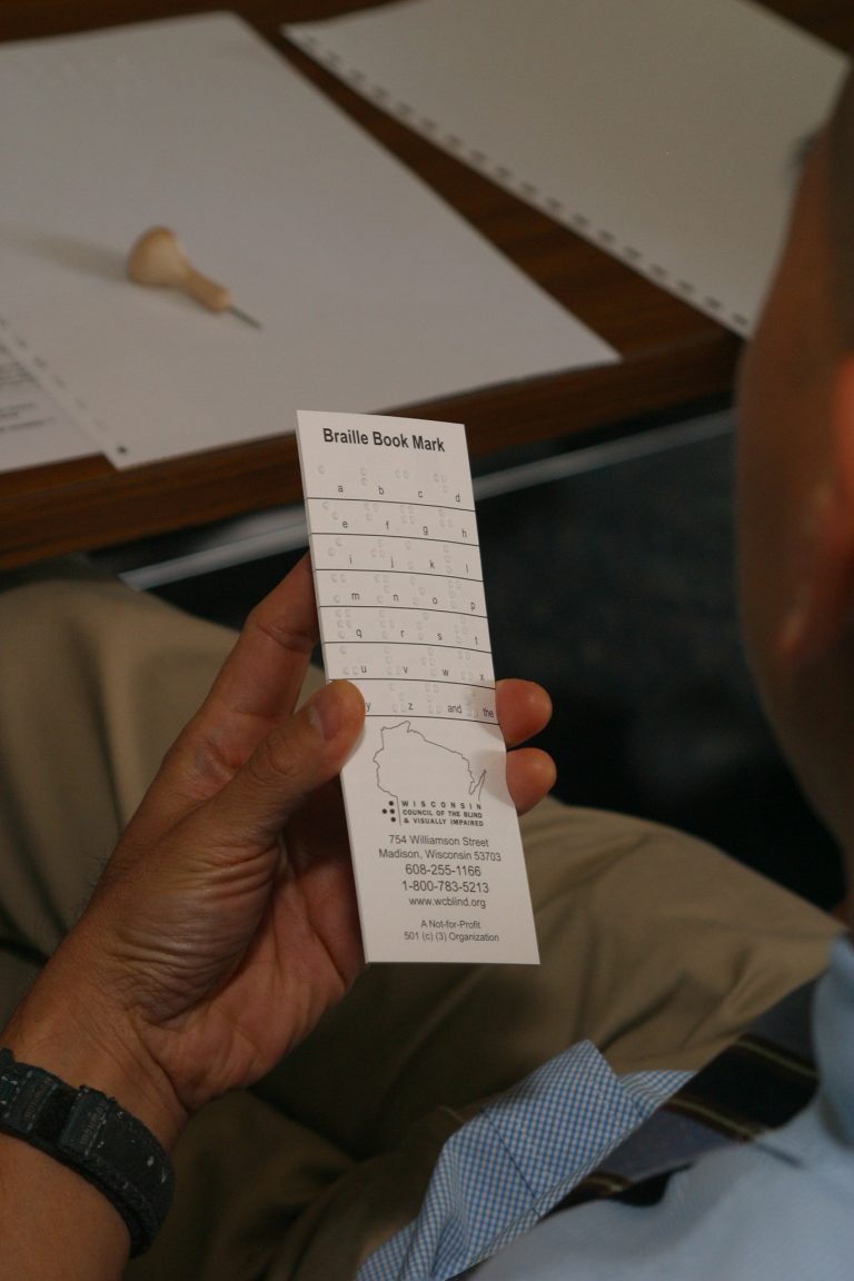 Braille Book Mark