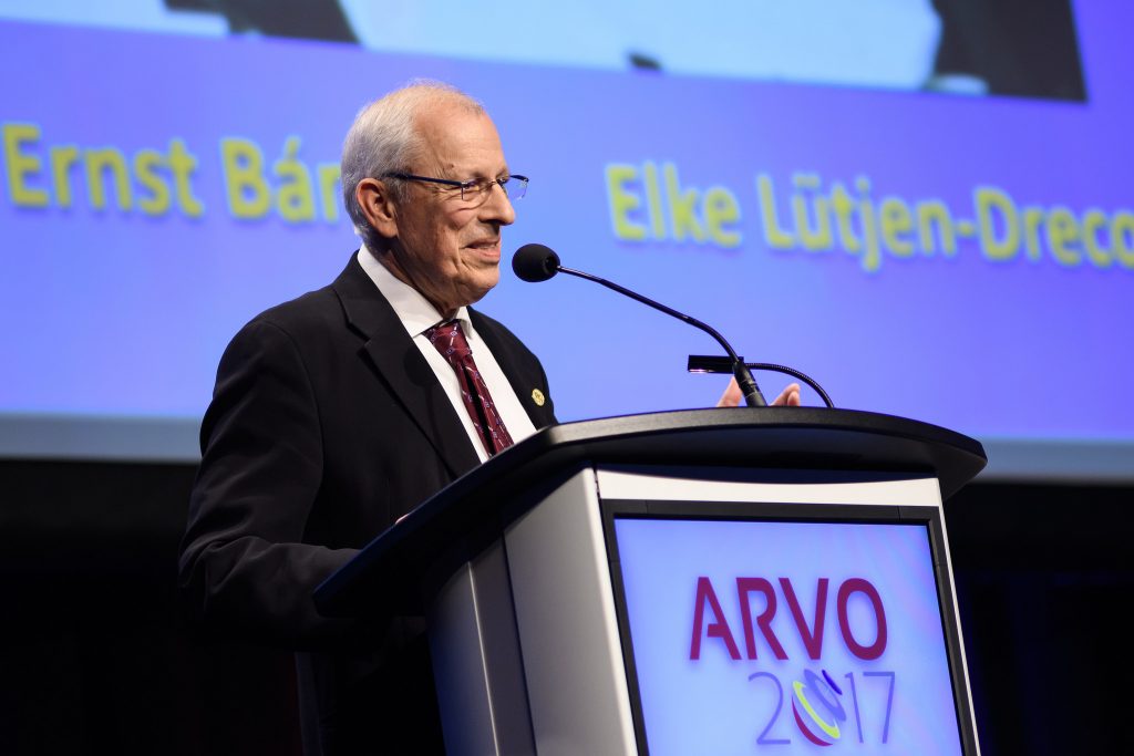 Paul Kaufman giving Friedenwald Lecture, 2017
