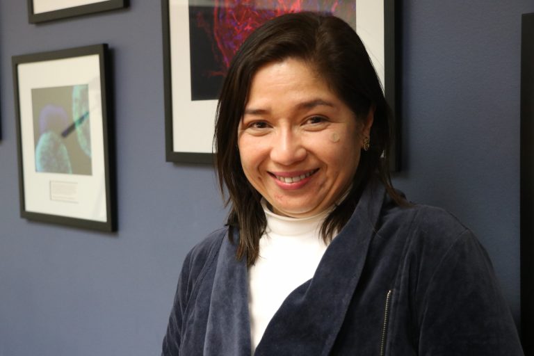 Catherine Macaraig, MD, visits the UW Department of Ophthalmology and Visual Sciences