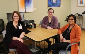 Mary Ann Roelke, Alicia Wolf, and Sanbrita Mondal from Vision Rehabilitation Services