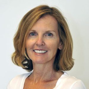 woman in a white blouse