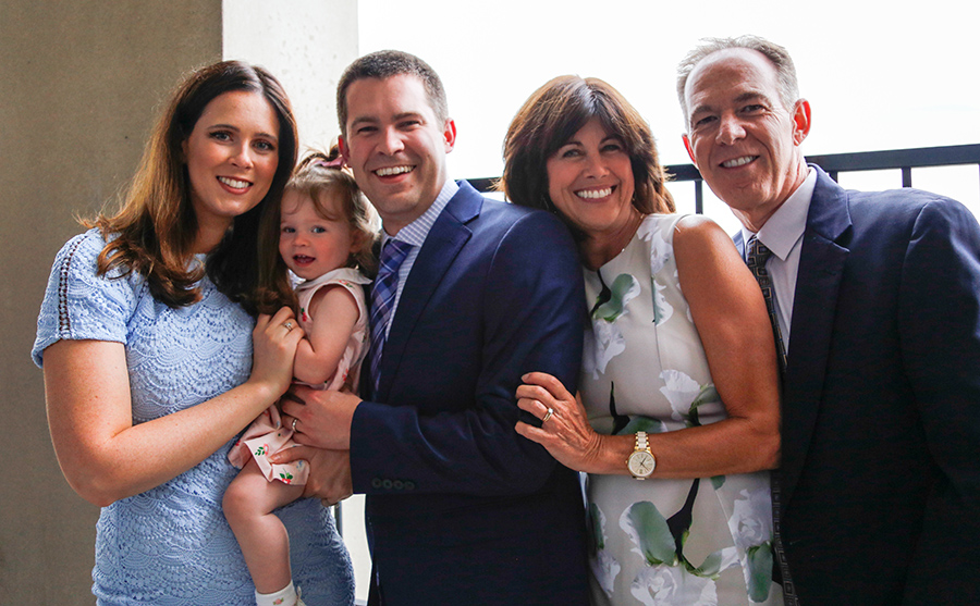 Christopher Spearman with family