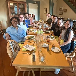 group at a restaurant