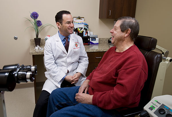 Dr. Gottlieb with a patient, 2009