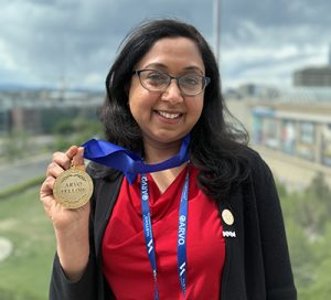 Dr. Amitha Domalpally with the ARVO Gold Fellow Award, 2026